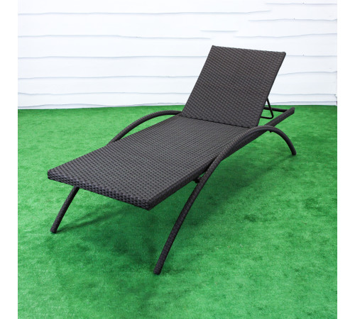 Шезлонг Greengard Барнео 200 х 78 х 42 см - коричневий