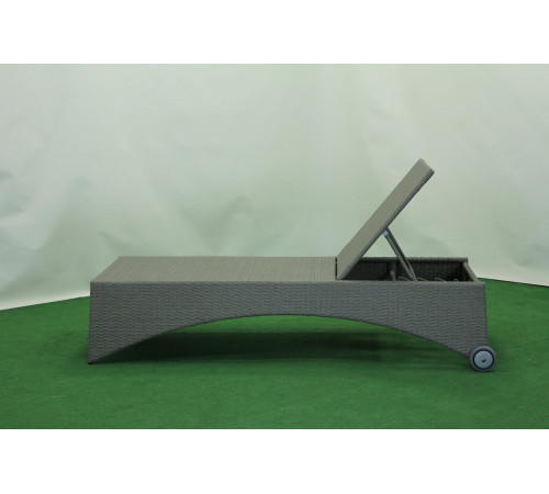 Шезлонг Greengard Мальдіви 198 х 85 х 45 см - сіро-бежевий