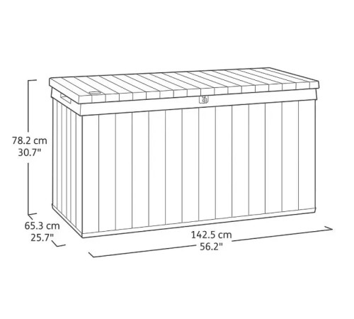 Скриня садова Keter Darwin 570 л, оливкова