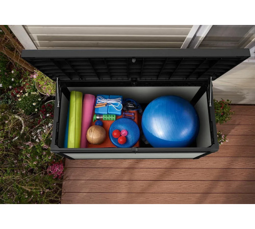 Скриня садова Keter Denali DuoTech 570 л, сіра