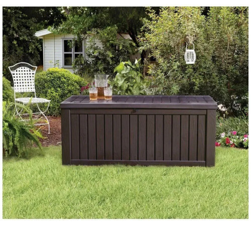 Скриня садова Keter Rockwood 570 л, коричнева