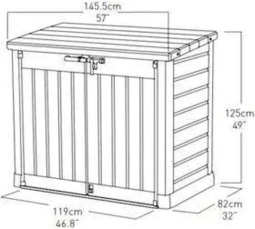 Скриня-шафа садова Keter Store-It-Out Max 1200 л, бежева