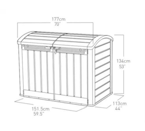 Скриня-шафа садова Keter Store-It-Out Ultra 2000 л, бежева