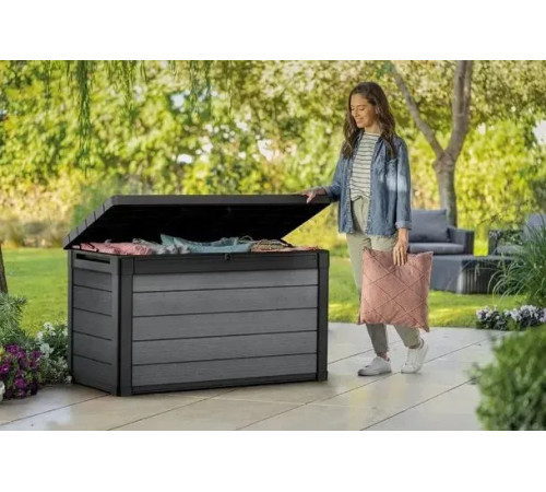 Скриня садова Keter Cortina 380 л, сіра