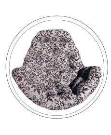 Подушка для крісла-кокона Greengard 130 х 110 х 8 см, біло-коричнева