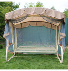 Тент з москітною сіткою Greengard для садової гойдалки Аланія, бежевий