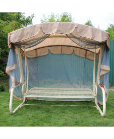 Тент з москітною сіткою Greengard для садової гойдалки Аланія, бежевий