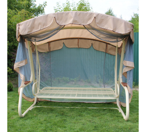Тент з москітною сіткою Greengard для садової гойдалки Аланія, бежевий
