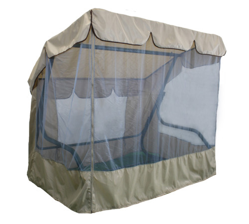 Тент з москітною сіткою Greengard для садової гойдалки Барна, бежевий