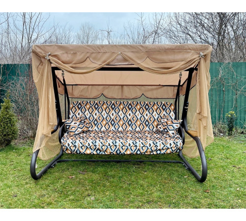 Москітна сітка Greengard для садової гойдалки Лате, бежева