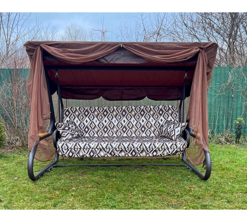 Москітна сітка Greengard для садової гойдалки Глорія, коричнева