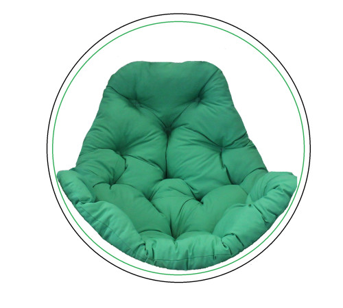 Подушка для крісла-кокона Greengard 130 х 110 х 8 см, зелена