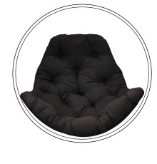 Подушка для крісла-кокона Greengard 130 х 110 х 8 см, коричнева