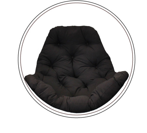 Подушка для крісла-кокона Greengard 130 х 110 х 8 см, коричнева