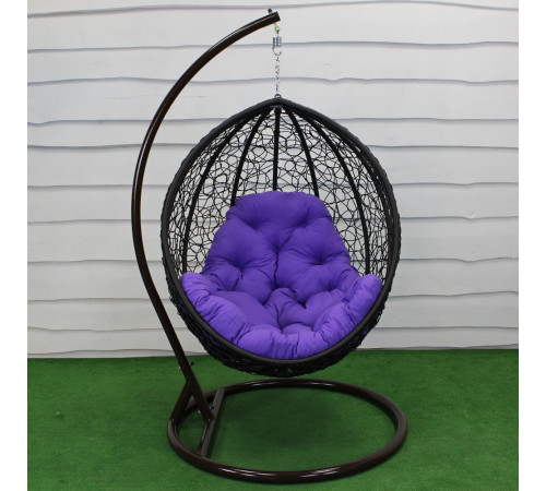 Подушка для крісла-кокона Greengard 130 х 110 х 8 см, фіолетова