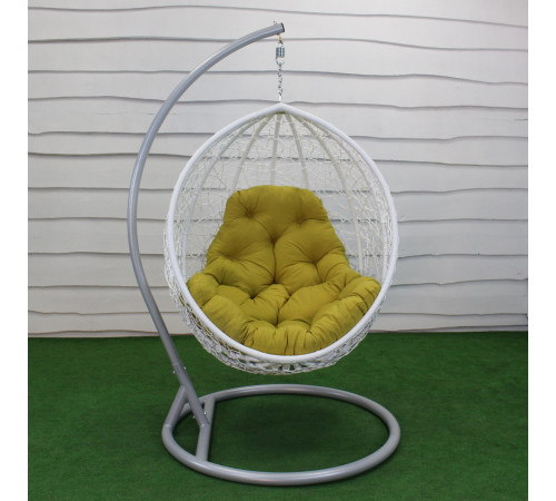 Подушка для крісла-кокона Greengard 130 х 110 х 8 см, жовта