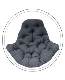 Подушка для крісла-кокона Greengard 130 х 110 х 8 см, сіра