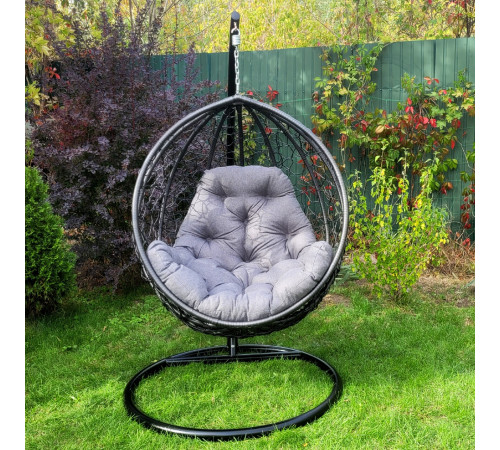 Подушка для крісла-кокона Greengard 130 х 110 х 8 см, сіра