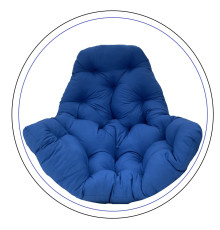 Подушка для крісла-кокона Greengard 130 х 110 х 8 см, синя