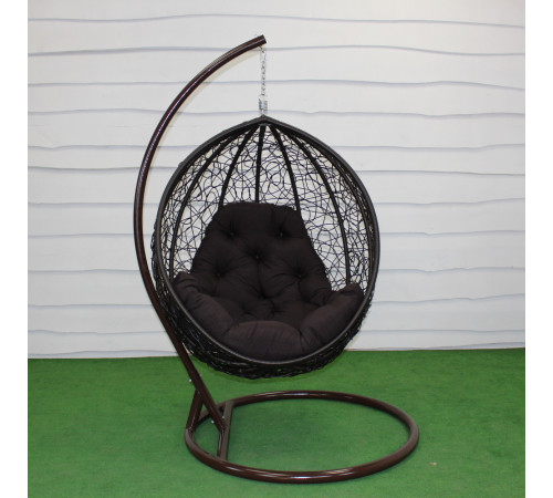 Подушка для крісла-кокона Greengard 130 х 110 х 8 см, чорна