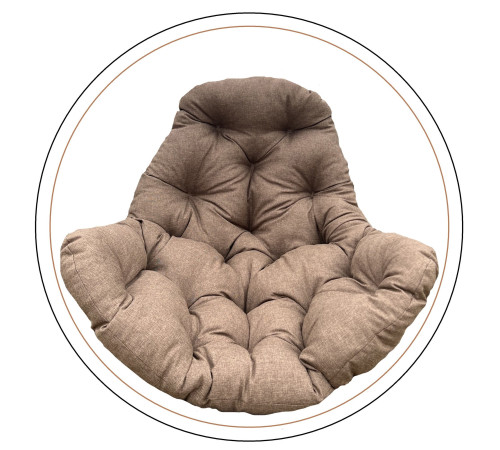 Подушка для крісло-кокона Greengard 130 х 110 х 8 см, коричнева