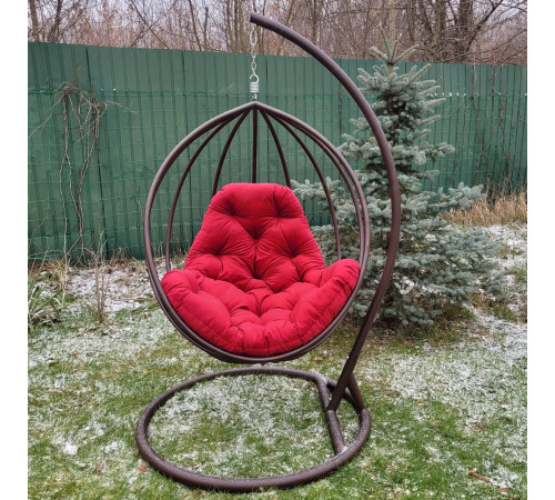 Подушка для крісла-кокона Greengard 130 х 110 х 8 см, червона