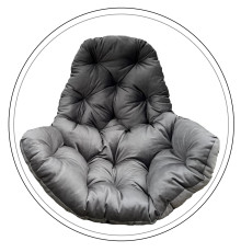 Подушка для крісло-кокона Greengard 130 х 110 х 8 см, сіра