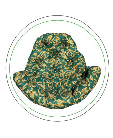 Подушка для крісла-кокона Greengard 10-30 130 х 110 х 8 см, зелена