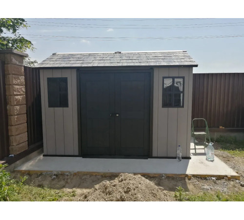 Будиночок садовий Keter OAKLAND 1175 SD 350 х 229 х 254 см, коричнево-сірий