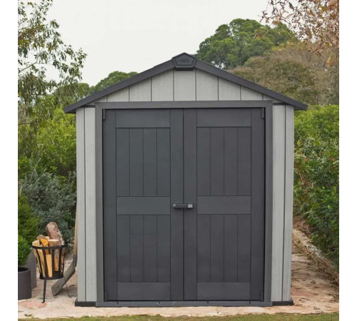 Будиночок садовий Keter OAKLAND 757 229 х 223 х 242 см, сірий