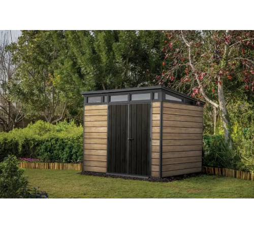 Будиночок садовий Keter Signature Pent 279 х 216 х 226 см, коричневий