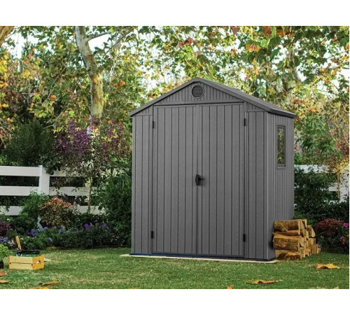 Будиночок садовий Keter Darwin 121 х 190 х 221 см, сірий