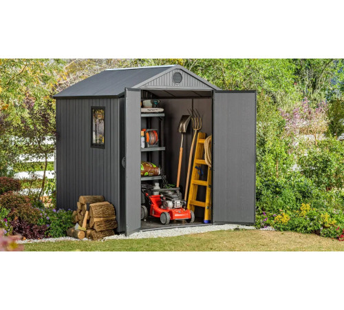 Будиночок садовий Keter Darwin 182 х 190 х 221 см, сірий