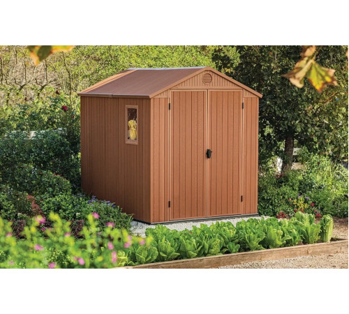 Будиночок садовий Keter Darwin 244 х 190 х 221 см, коричневий