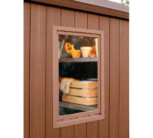 Будиночок садовий Keter Darwin 244 х 190 х 221 см, коричневий