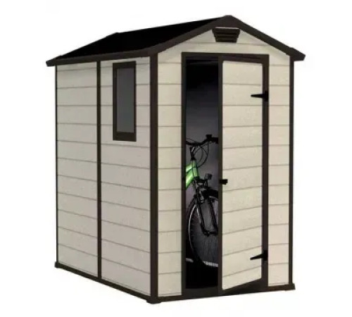 Будиночок садовий Keter MANOR 130 x 192 x 198 см, бежевий