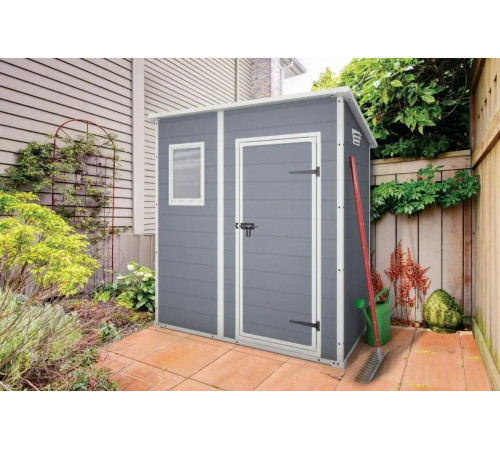 Будиночок садовий Keter MANOR PENT 183 х 111 х 200,5 см, сірий