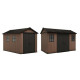 Будиночок садовий Keter Newton Plus 230 х 350 х 246 см, коричневий