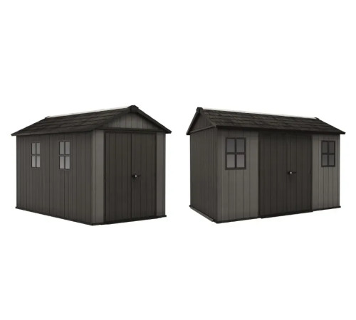 Будиночок садовий Keter Newton Plus 230 х 350 х 246 см, сірий