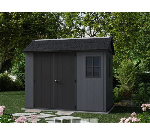 Будиночок садовий Keter Newton Plus 230 х 287 х 246 см, сірий