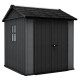 Будиночок садовий Keter Newton Plus 230 х 224 х 246 см, сірий