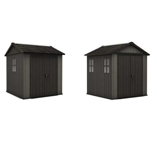 Будиночок садовий Keter Newton Plus 230 х 224 х 246 см, сірий