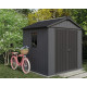 Будиночок садовий Keter Newton Plus 230 х 224 х 246 см, сірий