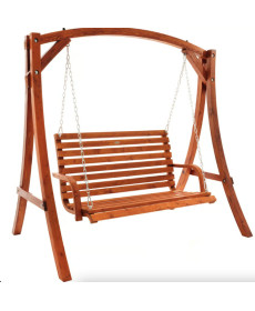 Садова гойдалка Di Volio Grino двомісна, коричнева