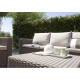 Диван садовий Keter California 3-місний з подушками, капучино