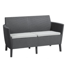 Диван садовий Keter Salemo 2-місний, графіт