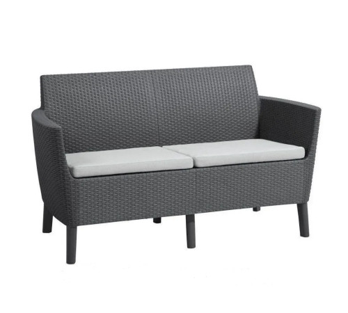 Диван садовий Keter Salemo 2-місний, графіт