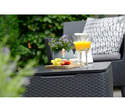 Диван садовий Keter Salemo 2-місний, графіт