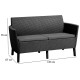 Диван садовий Keter Salemo 2-місний, графіт