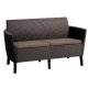 Диван садовий Keter Salemo 2-місний, коричневий
